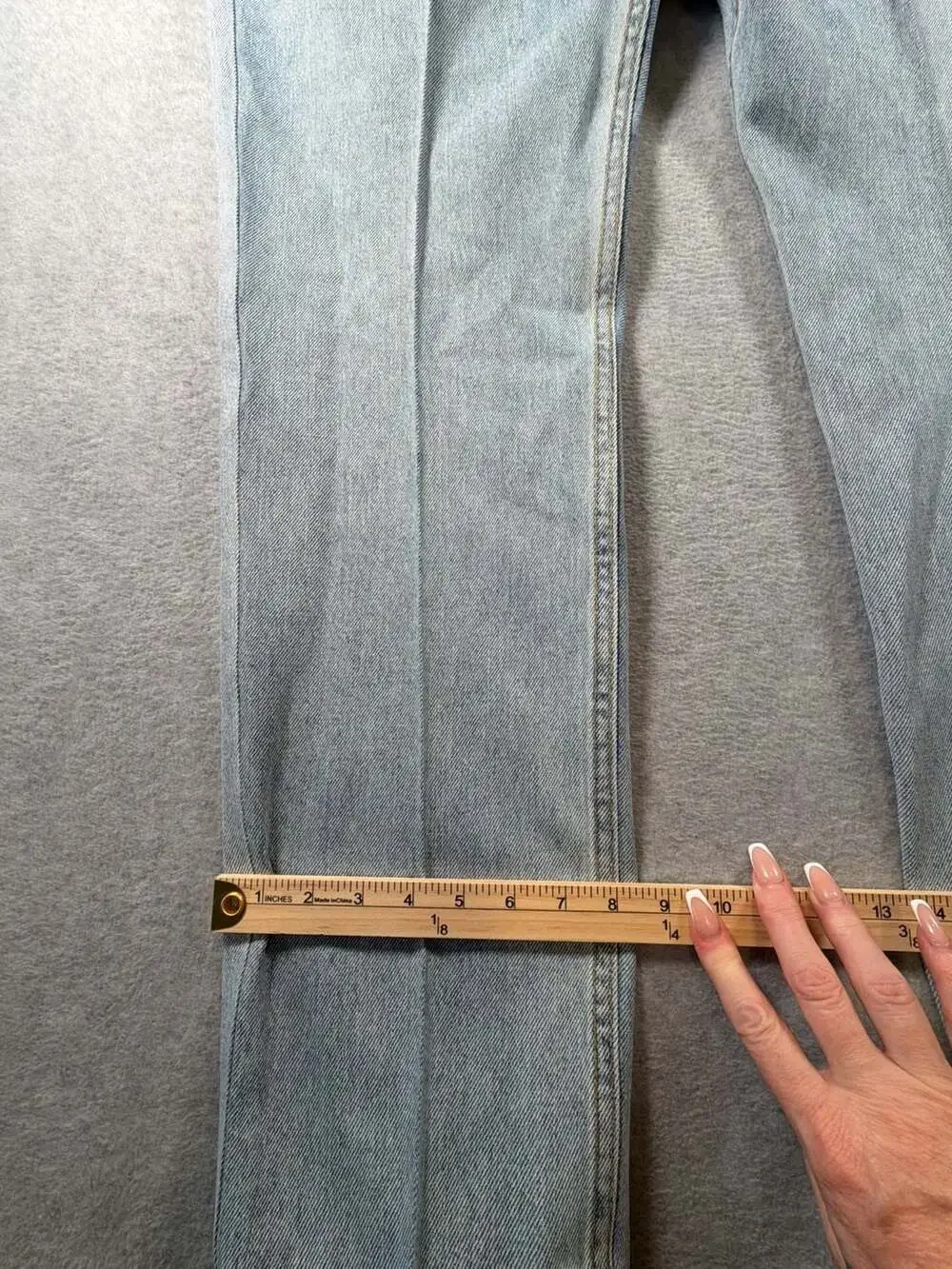 Levi's 505 Regular Fit Straight Leg Jeans Men's Light Wash 42x32